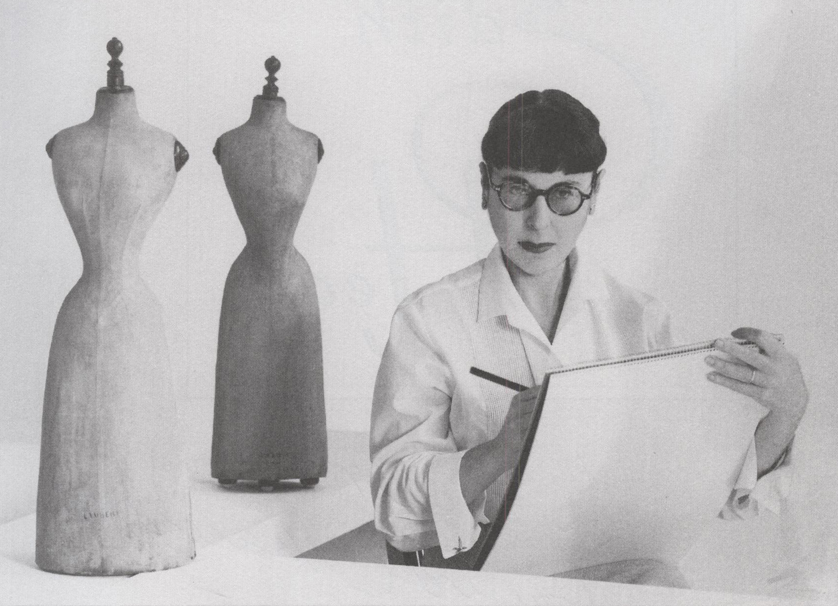 Edith Head with sketch pad