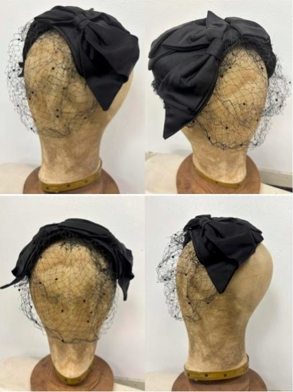 Black 1950s Hat Black 1950s Hat